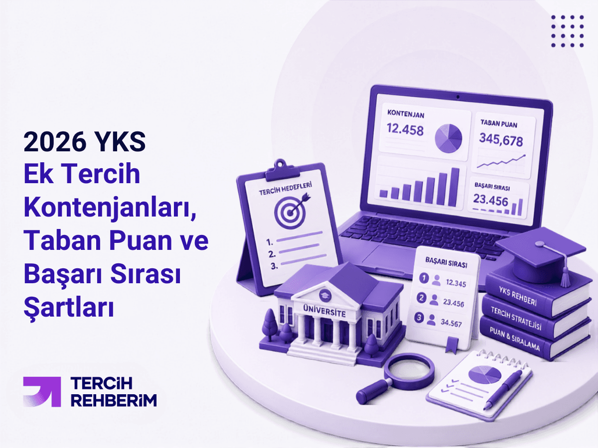 2026 YKS Ek Tercih Kontenjanları, Taban Puan ve Başarı Sırası Şartları